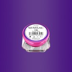 Gel uv Semilac Geltaq color 146 mov Purple King 5 ml + 1 pigment color Neon Cadou